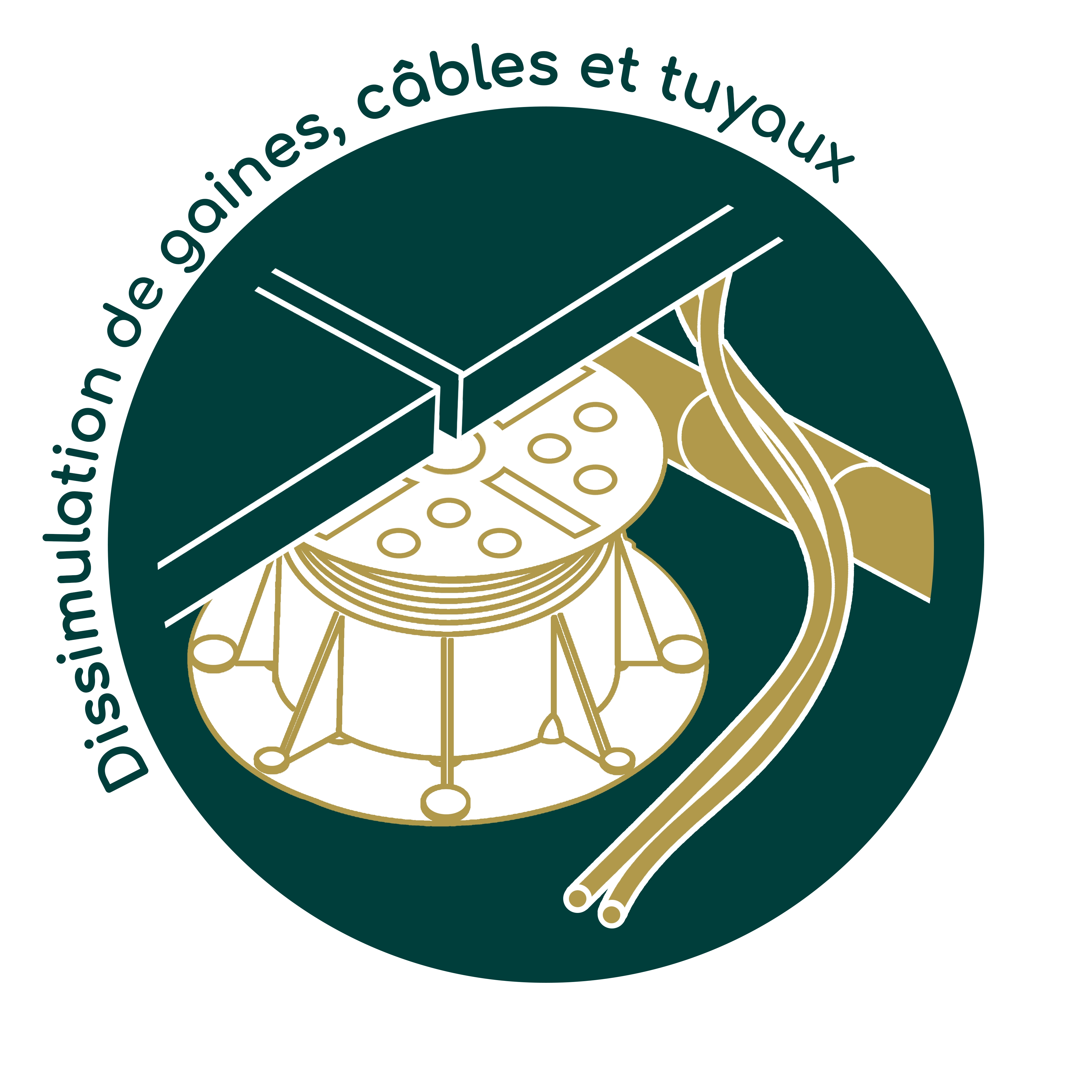 Dissimulation de gaines, c&acirc;bles et tuyaux