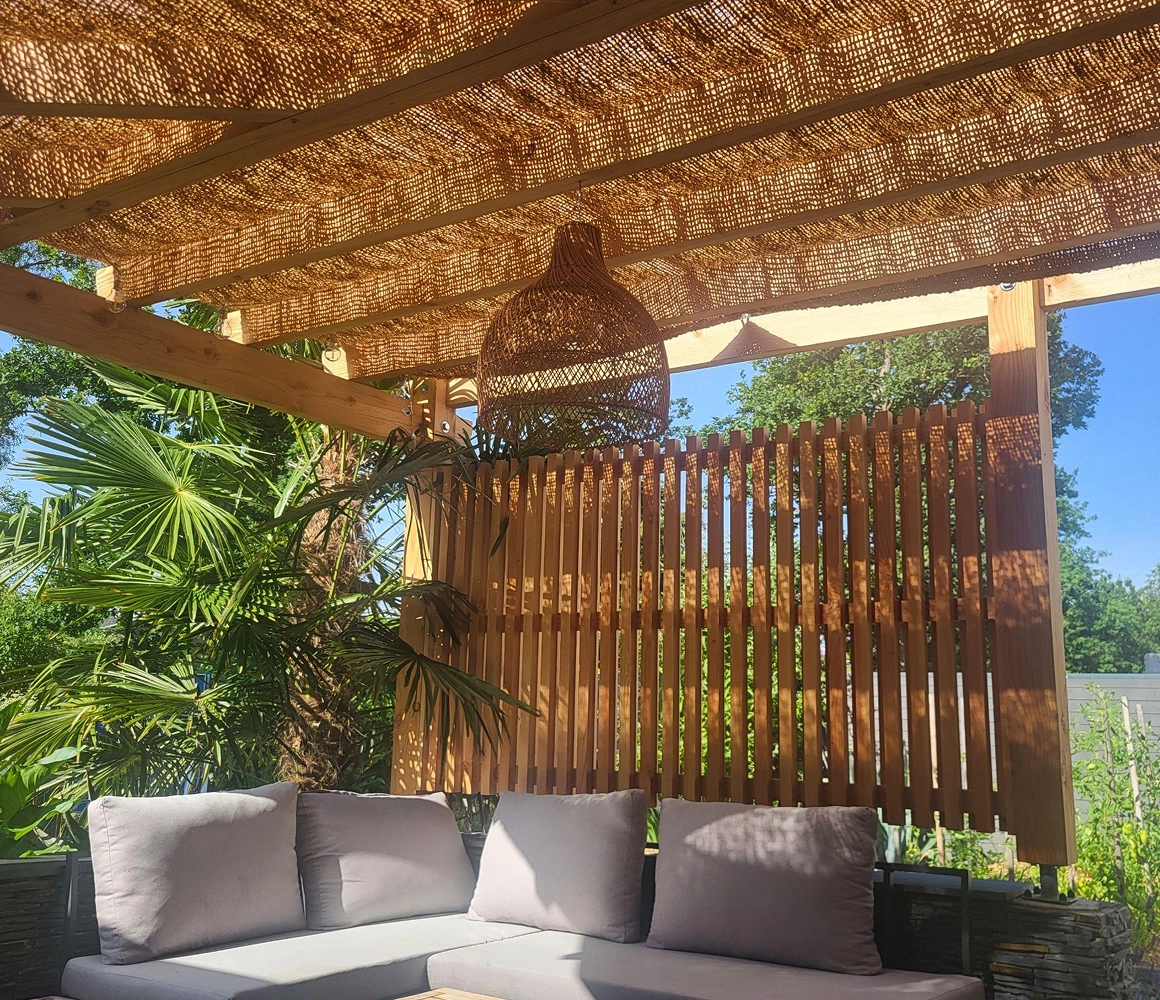 Pergola naturelle en bois Douglas